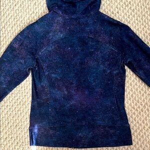 lululemon athletica Scuba Blue Galaxy Hooded Zip Up Jacket Size 10